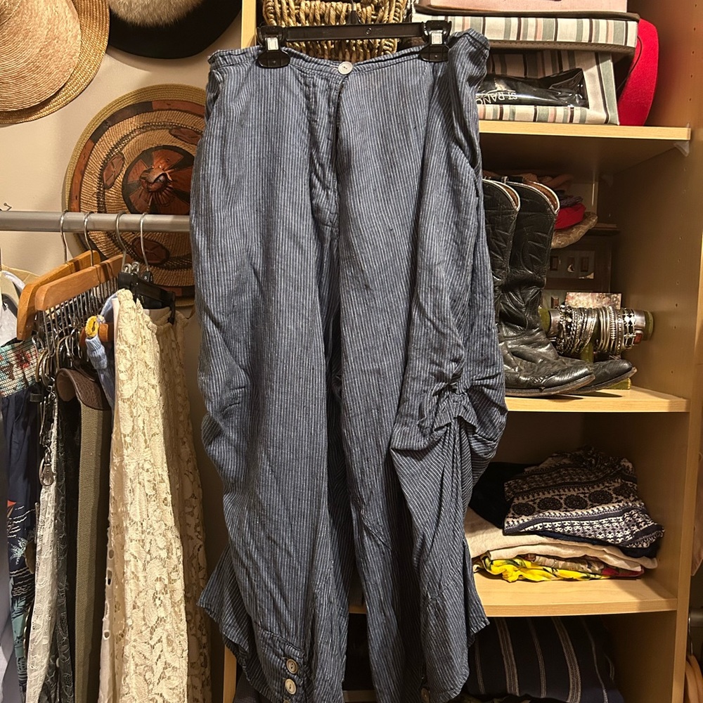 Magnolia Pearl Blue pinstripes Bloomers #34